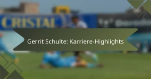 Gerrit Schulte: Karriere-Highlights